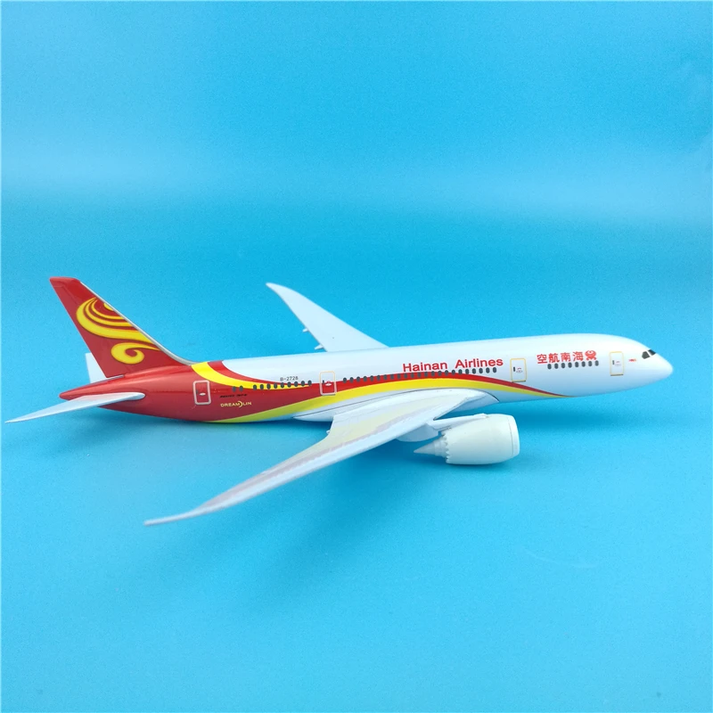 20 см Hainan Airways Boeing 787 модель самолета пассажирский B787 металлическая украшения 1:400