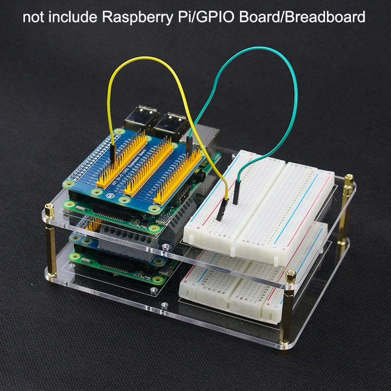 Двухслойная акриловая Монтажная пластина Raspberry Pi 14 5*10 5 см для макетной платы GPIO