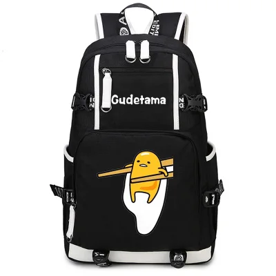 Gudetama Backpack Anime Cosplay Nylon School Bag Travel Bags