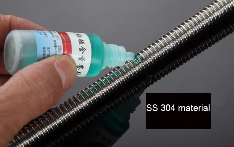 inlet pipe hot and cold water 304 stainless steel corrugated pipe DN15 explosion-proof hose water heater inlet and outlet pipe