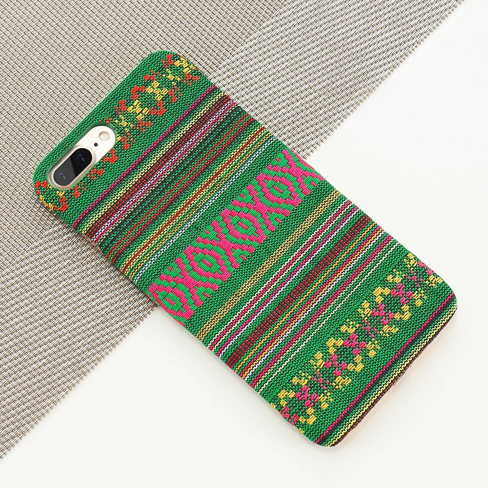 KISSCASE Bohemia Style Phone Case For iPhone 7 8 6 6S Plus X Colorful New Cloth Cases 5 5S SE Back Covers Coque |
