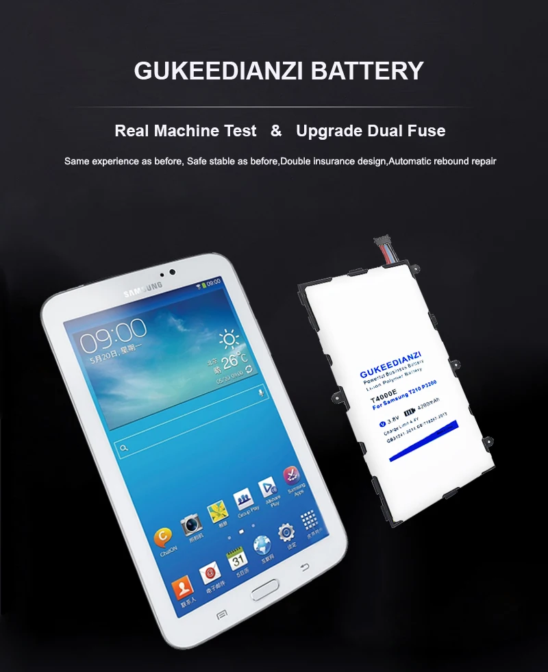 6000mA T4000E аккумулятор планшетных ПК для samsung Galaxy Tab 3 7,0 SM T210 T211 T215 GT P3210 P3200 Перезаряжаемые литиевые батареи