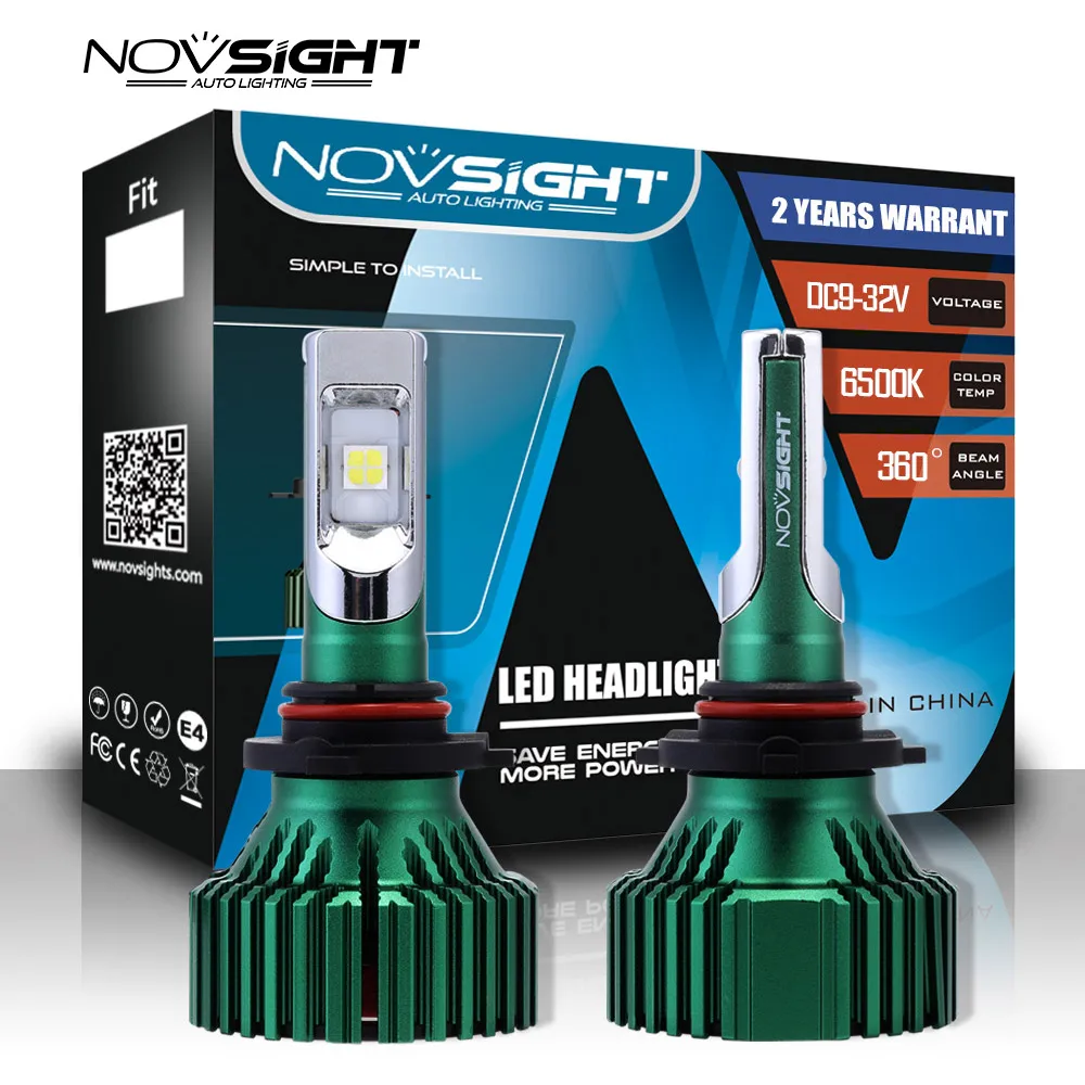 NOVSIGHT H7 светодиодный H4 H11 Автомобильный светильник с головкой s 60 Вт 16000LM H8 H9 9005 9006