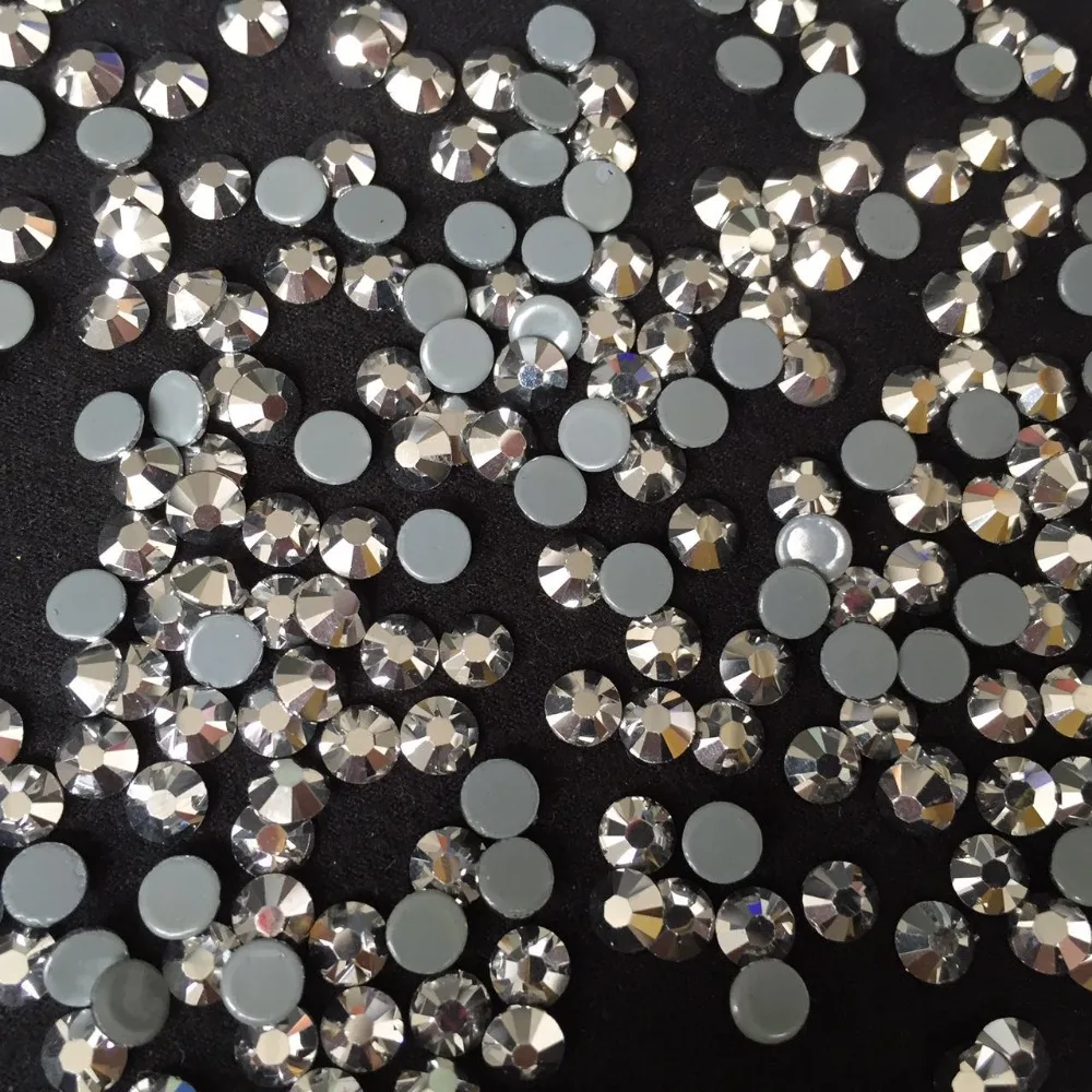 Высокое качество горячей фиксации плоская задняя Стразы ss6 струйный гематит 100