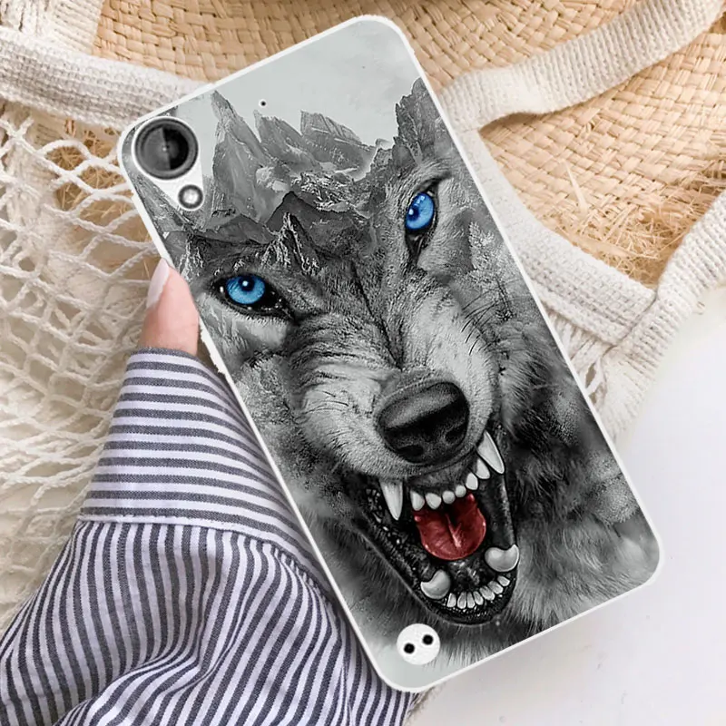 5.0 inch for HTC 530 630 Ultra Thin Cell Phone Soft Silicone Cases Desire Clear Luxury TPU Animal Back Covers |
