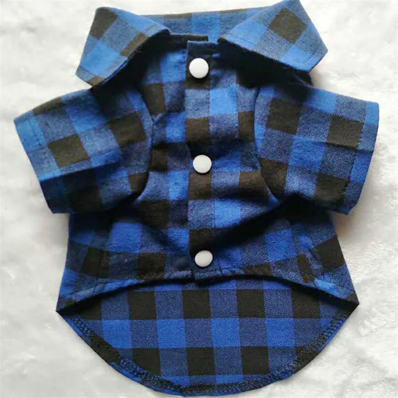 Одежда для собак клетчатая рубашка B457002Shawn|dog clothes|plaid dog clothesplaid shirt |
