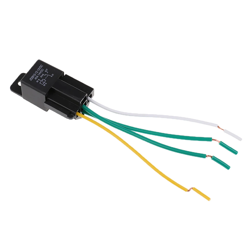 Автомобильный Грузовик 4 Pin 12V 40 Amp SPDT NC реле и разъем жгута | Обустройство дома