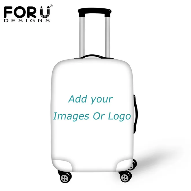FORUDESIGNS/3D защитный чехол для багажа с цветочным рисунком для 18-30 дюймов, чехол для багажника, чехол на колесиках, эластичный чехол для путешествий, чехлы на молнии - Цвет: Телесный