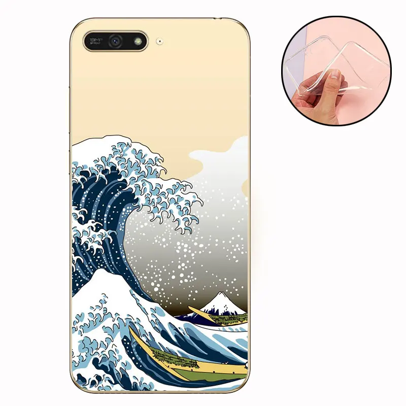 FSL CROWNPRO для huawei Y6 Чехол Мягкий силиконовый чехол для телефона Y6 ATU-L21 Coque задняя крышка для Fundas huawei Y6 Prime чехол s - Цвет: FSL