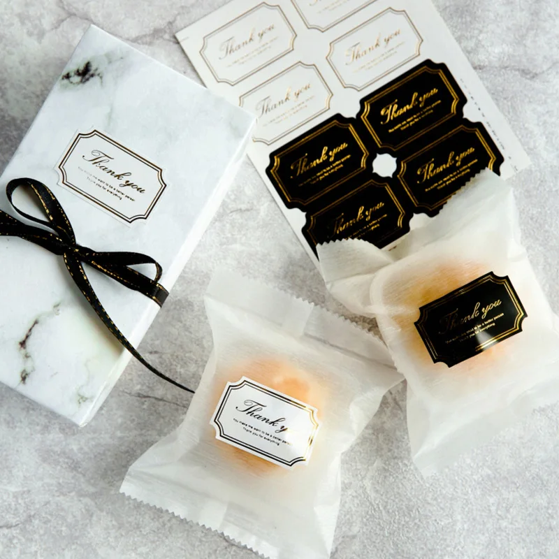 160 шт. спасибо бирок для подарков домашние стикеры куки этикетки печать свадебной