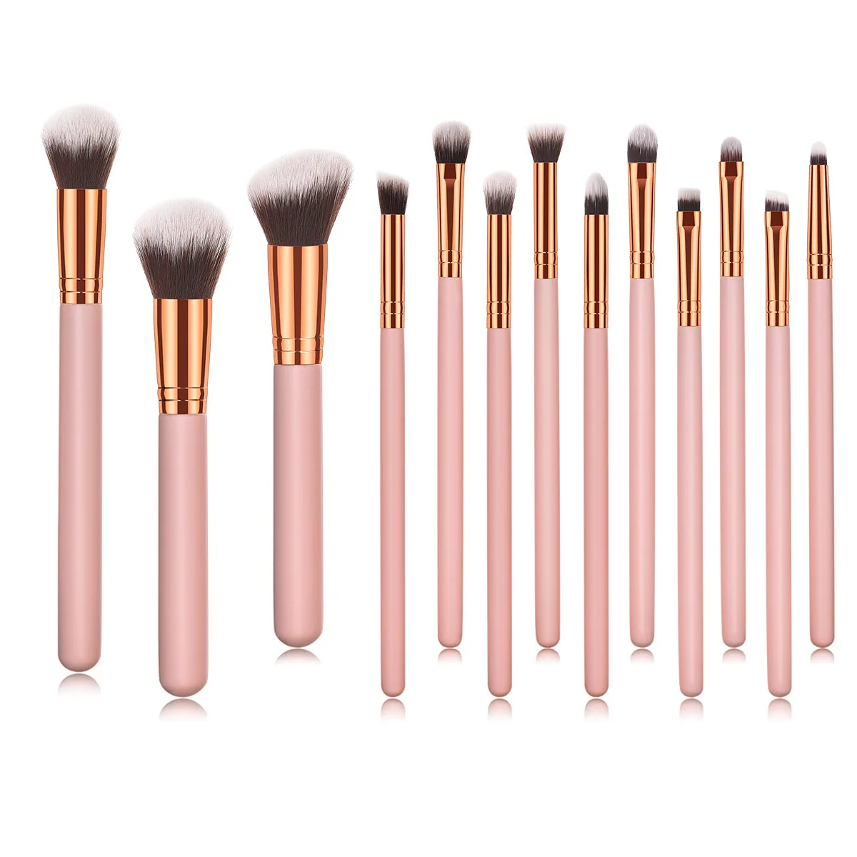 2018 розовый косметический набор кистей для макияжа румяна пудра основа тени век