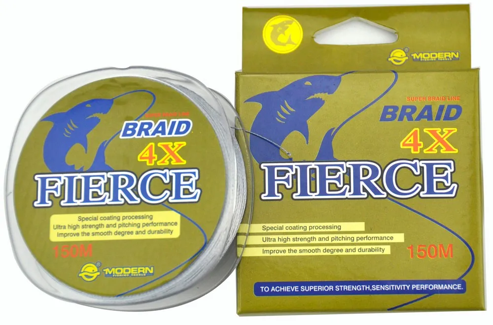 Современная 150 м PE плетеная леска для ловли карпа FIERCE 4X износостойкая японская многонитевая PE леска 4 нити плетеные провода