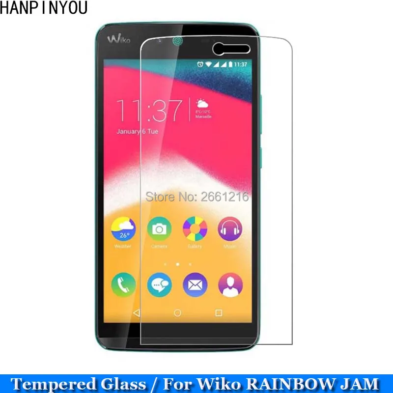 Закаленное стекло для Wiko Rainbow JAM 9H 2.5D Премиум Защитная пленка экрана 5 0&quot |