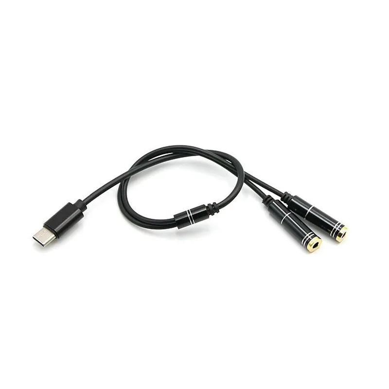 Адаптер Usb Type C для наушников Универсальный адаптер c 2 в 1 Зарядка зарядки 3 5 пара