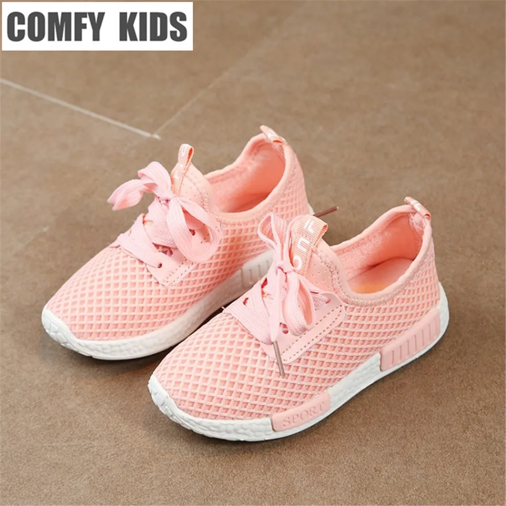 Удобные детские кроссовки сезон весна 2019 модные сетчатые Повседневные для