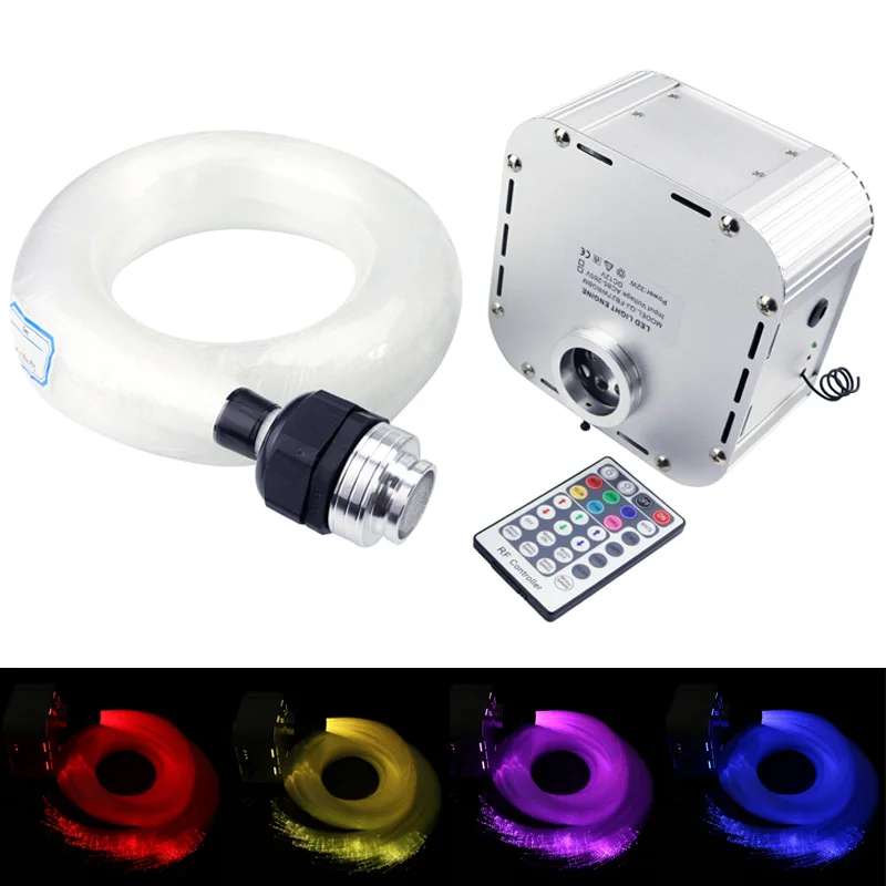 32 Вт RGB Мерцающий СВЕТОДИОДНЫЙ волоконно оптический Звездный потолочный