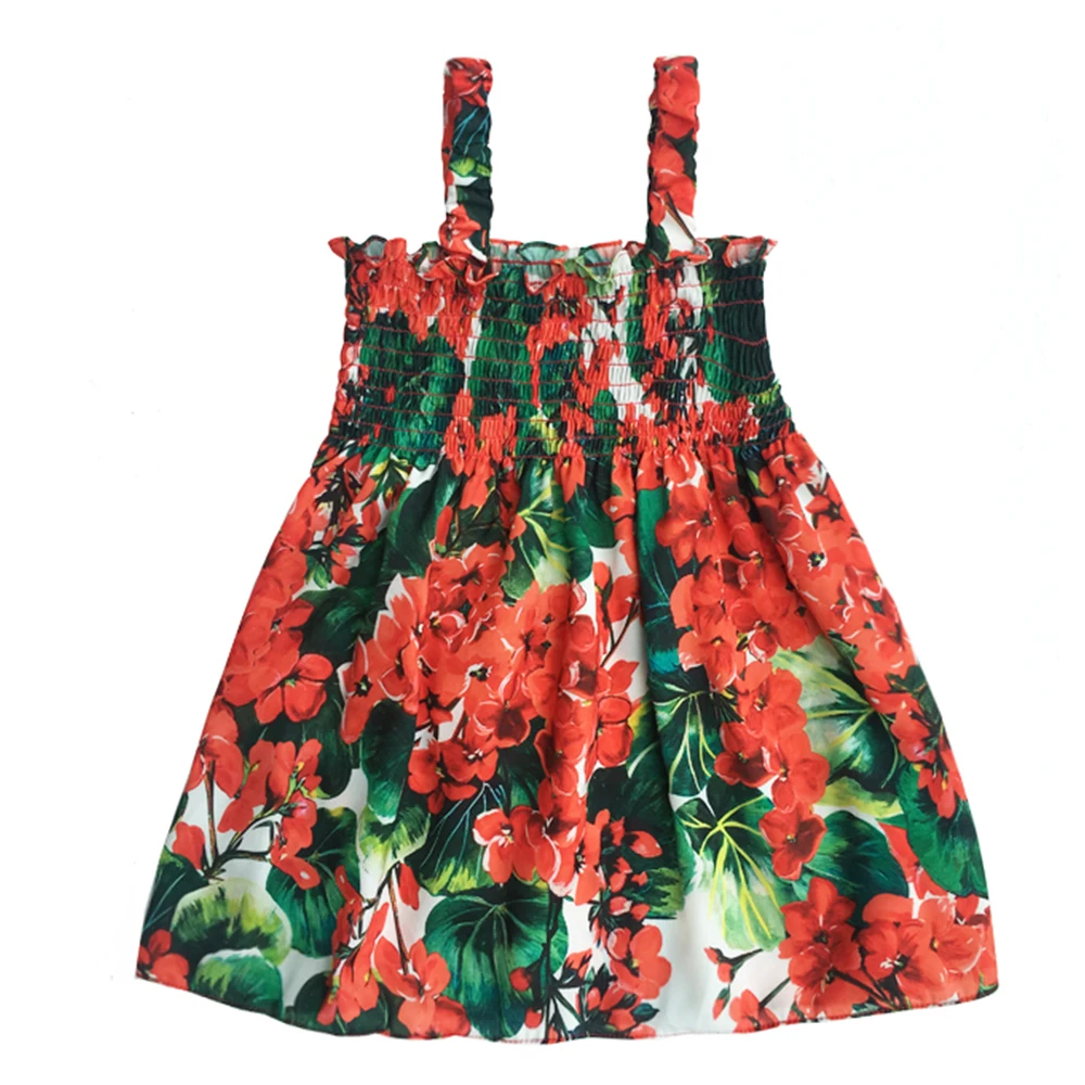 Платья для мамы и дочки с розами летнее платье маленьких девочек элегантное