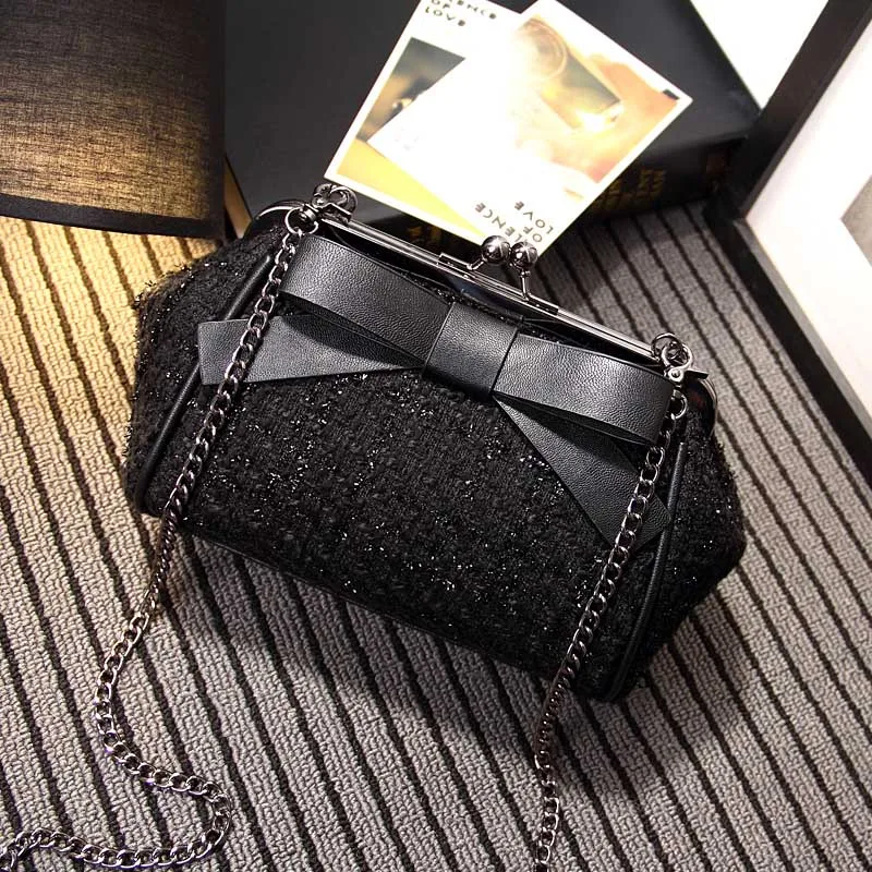 women bag chain 1 Классическая сумка с замком Kiss, сумки для маленькой леди, женские сумки через плечо на цепочке, винтажная модная женская сумочка, сумка-кошелек - Цвет: women bag chain 1
