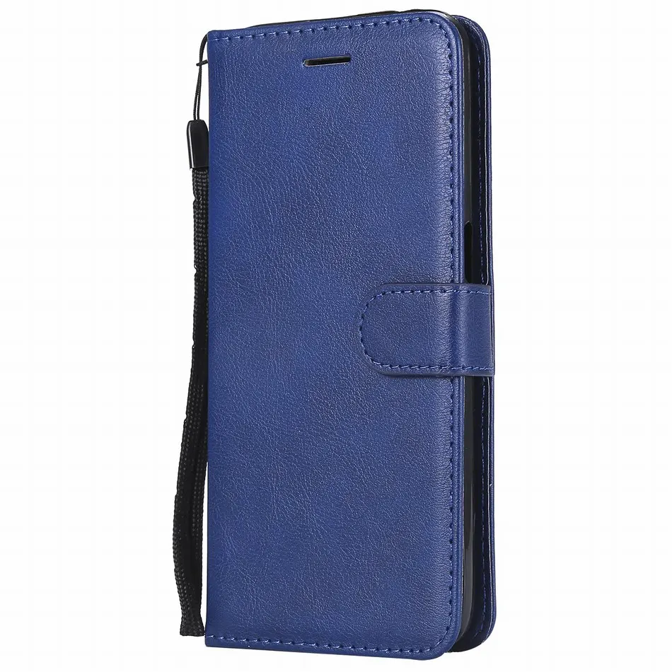 Blue Простой кожаный чехол для LG Q8 Q6 G6 мини G7 ThinQ K10 K7 K8 Stylus 2 3 плюс/Stylo 4 захлопывающийся чехол Обложка книги E06Z - Цвет: Blue