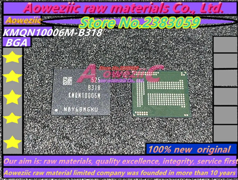 Aoweziic 100% Новый оригинальный KMQN10006M B318 BGA чип памяти KMQN10006M|chip|chip bgachip memory |