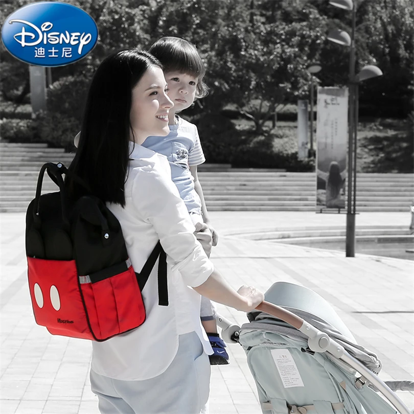 Disney Thermal Insulation Bag High-capacity Baby Feeding Bottle Bags Backpack Care Diaper Oxford ZT008 | Мать и ребенок