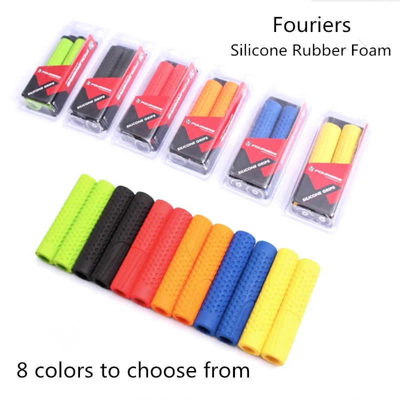 Fouriers Bicycle Handlebar Grips Silicone Rubber Foam+With full CNC alloy locked ring AM DH XC | Спорт и развлечения