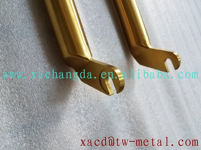 Велосипедная вилка BMX из анодированного титана золотистая титановая bmx цветная