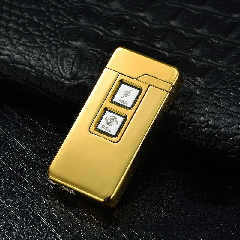 Usb зарядка Тесла катушка и дуговая Зажигалка USB ветрозащитная индивидуальная