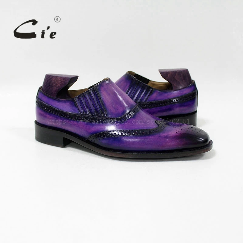 Cie Мужская обувь из телячьей кожи с квадратным носком и медальоном дышащие