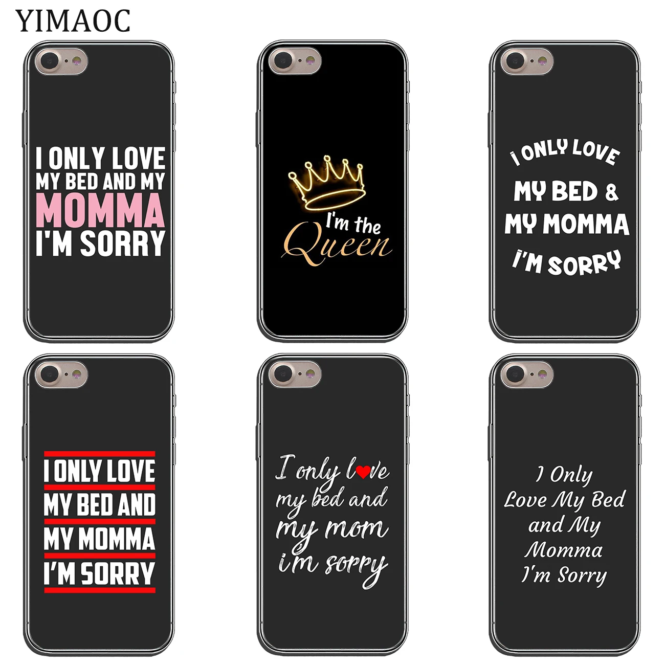 YIMAOC I Only Love My Bed And Mama мягкий силиконовый чехол для iPhone 11 Pro X XR XS Max 6 6S 7 8 Plus 5 5S SE 10 |