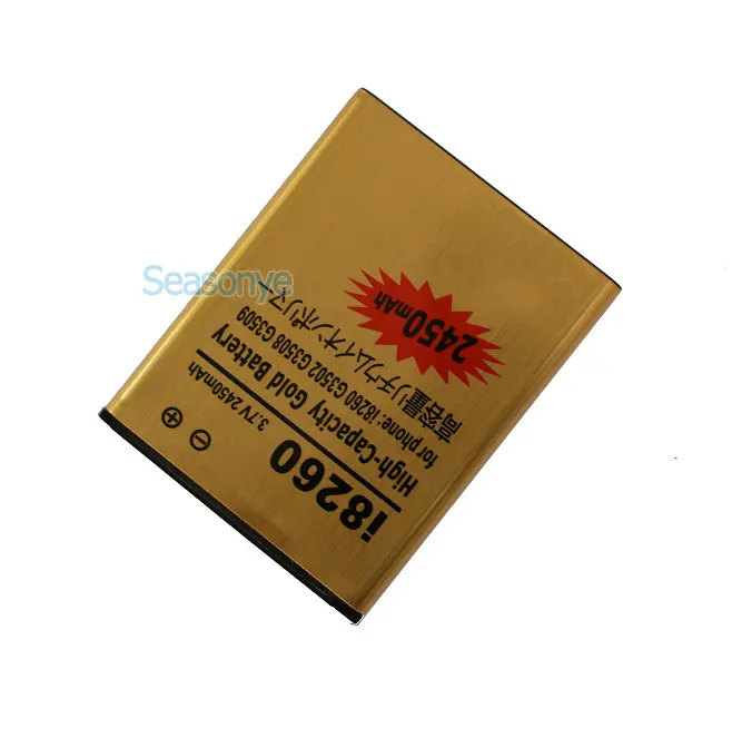 Seasonye 2pcs/lot 2450mAh B150AE / B150AC Replacement Gold Battery For Samsung Galaxy Core i8260 G3508 G3509 G3502/U i8268/D | Мобильные