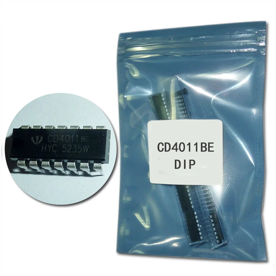 100 шт. CD4011BE CD4011 интегральная схема 4011 DIP 14 QUAD 2 вход NAND GATE IC усилитель новый