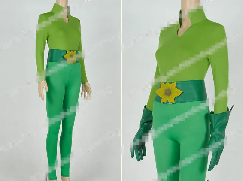 Индивидуальный заказ Бэтмен и Робин Ядовитый плющ зеленый равномерное наряд