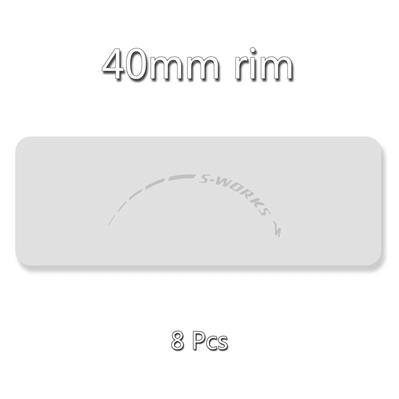 40mm rim Refl silver S-works набор колес наклейки на обод для углеродного шоссейного велосипеда SWORKS 40 мм 50 мм Гонки Велоспорт Замена наклейки - Цвет: 40mm rim Refl silver