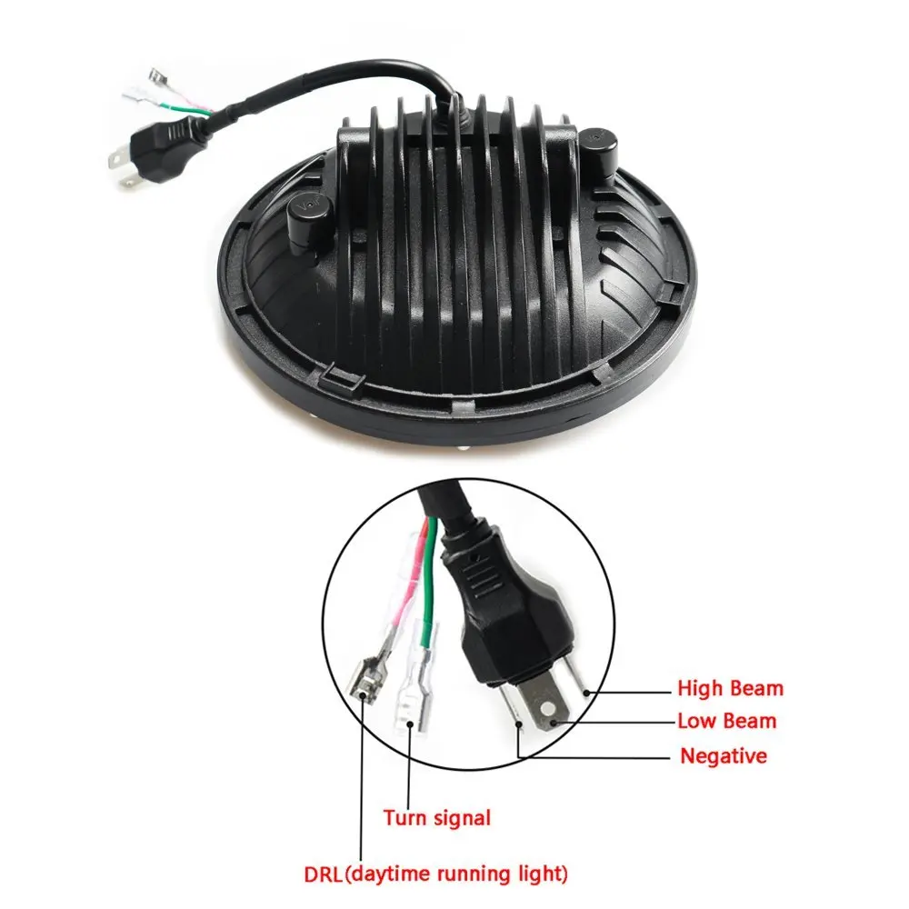 135 Вт яркий синий/черный объектив проектора 7 дюймов светодиодный фары для