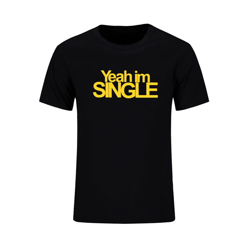 Футболка I Am Single Gift новинка забавная футболка Мужская брендовая одежда летняя