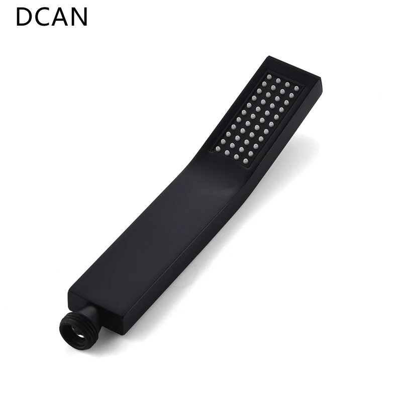 Черная душевая лейка Ручной душ Ручная Частично согнутый латунный ручной