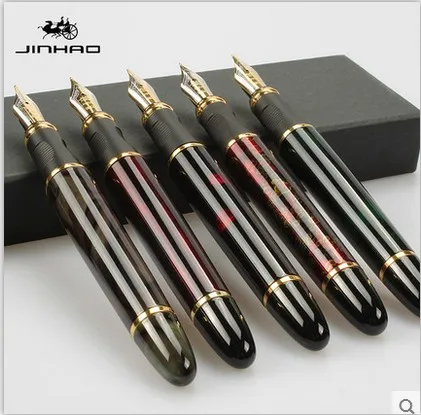 

JINHAO X450 advanced fountain pen 18K GP Nib ink pen 23 colors can choose packing with black pen pouch hot selling