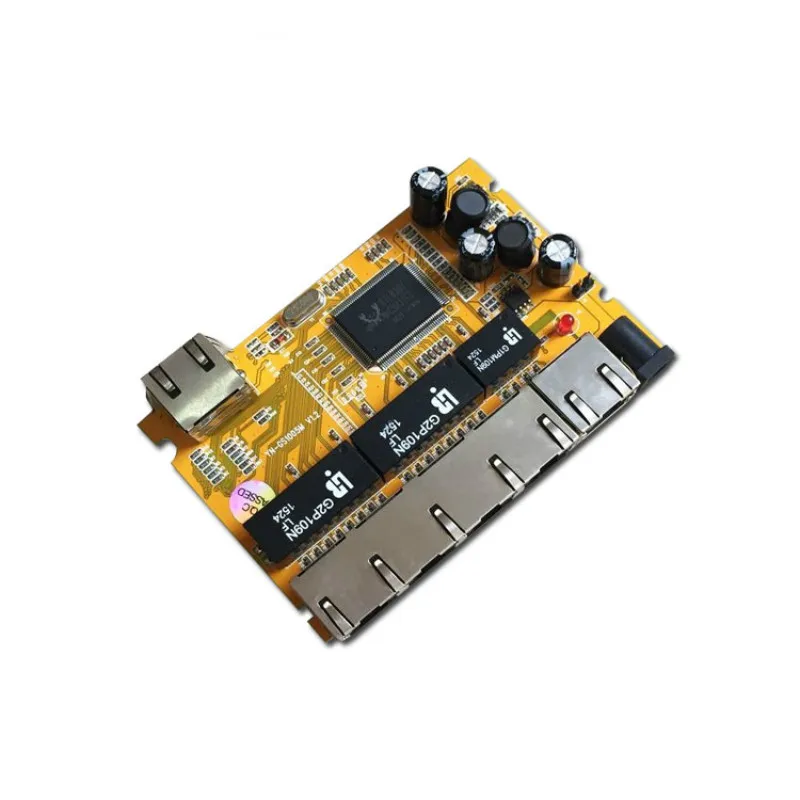 При создании PCBA OEM/ODM 6 Порты и разъёмы 10/100/1000 м набор микросхем realtek gigabit