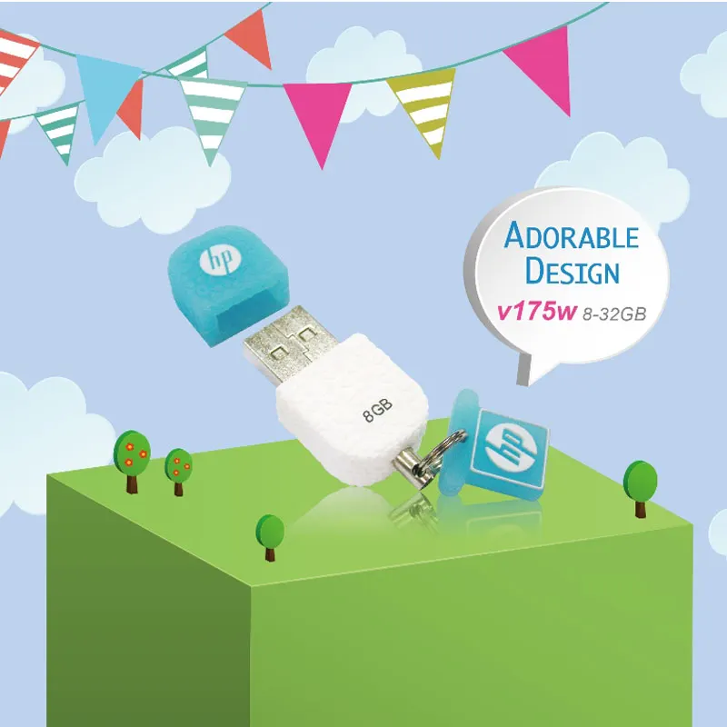 флешка HP v168w Usb Flash Drive флешки 32 ГБ pen drive usb memory stick флэш накопитель с Пескоструйной
