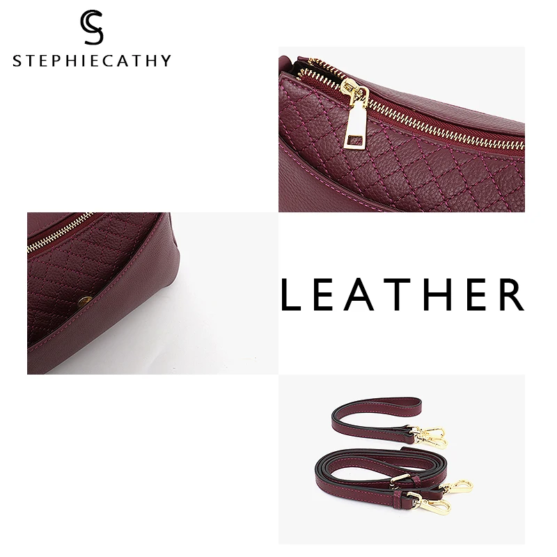 Женская сумка мессенджер SC из натуральной кожи в форме багета|Сумки с ручками| |