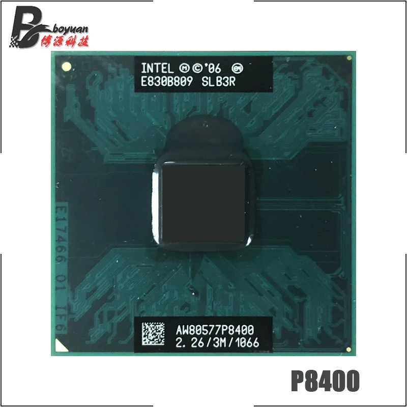 Процессор Intel Core 2 Duo Mobile P8400 SLGFC SLB3Q SLB3R SLB52 SLG8Z ГГц двухъядерный двухпоточный