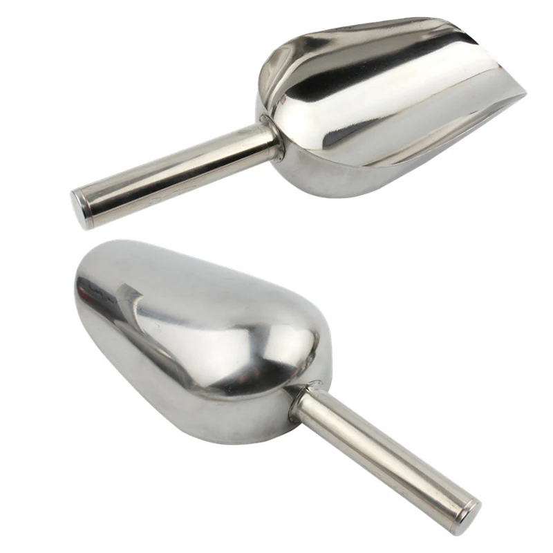 8 11 дюймов нержавеющая сталь скребок для льда еда мука бобы кофейные совки