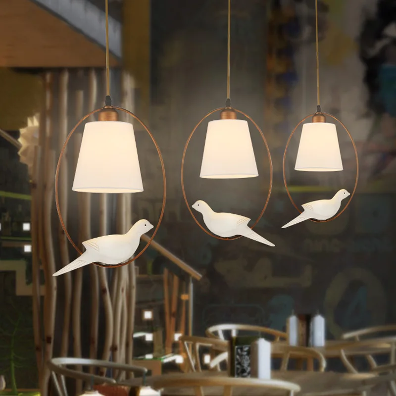 Горячая Новинка 2016 люстры из настоящего цинка винтажная лампа с птицей для