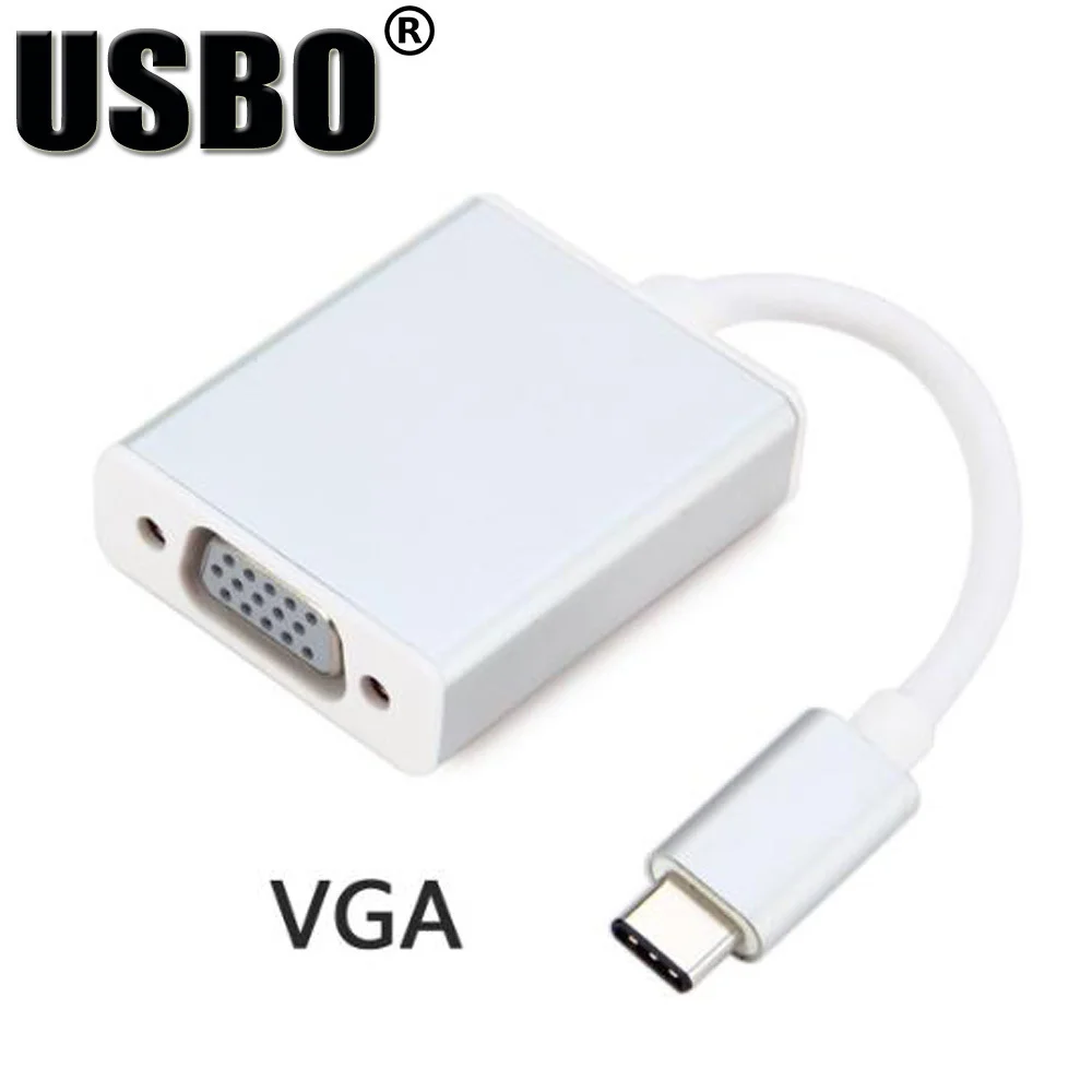 Высококачественный кабель для преобразования видео 0 1 м USB штекер Type C в VGA / HDMI DVI