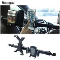 besegad car headrest mount holder universal phone tablet support cradle bracket for iphone ipad xiaomi samsung tab tablet pc