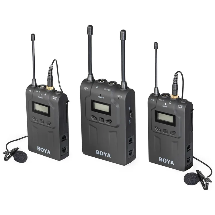 BOYA BY-WM6/BY-WM5/BY-WM8 UHF Беспроводная микрофонная система всенаправленный Lavalier микрофон для ENG EFP DV DSLR