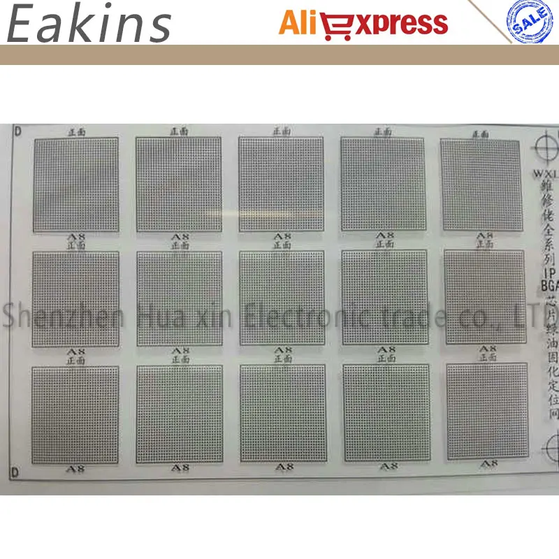 12 шт./компл. механический Efix IP BGA трафарет для ремонта IPhone X IPad NAND Flash Power Touch IC Chip