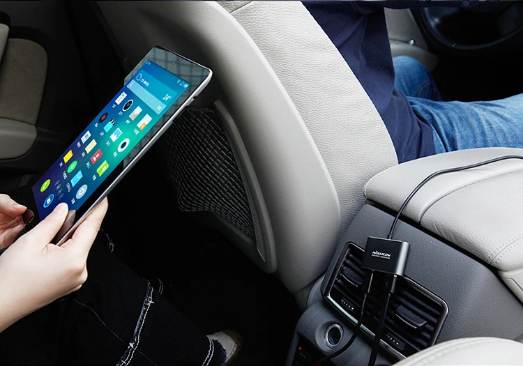 Автомобильное зарядное устройство Nillkin Dual USB адаптер 4 порта зарядное устройство Micro type-C автомобильное зарядное устройство для iPhone 7 7Plus 8 8Plus X
