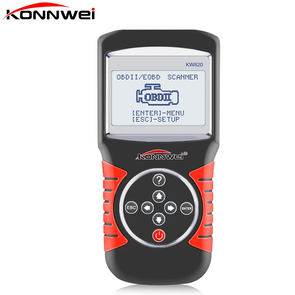 Автомобильный диагностический инструмент KONNWEI KW820 OBD 2 EOBD устройство считывания кодов неисправностей двигателя сканирование нескольких языков универсальный OBD2 автоматический сканер